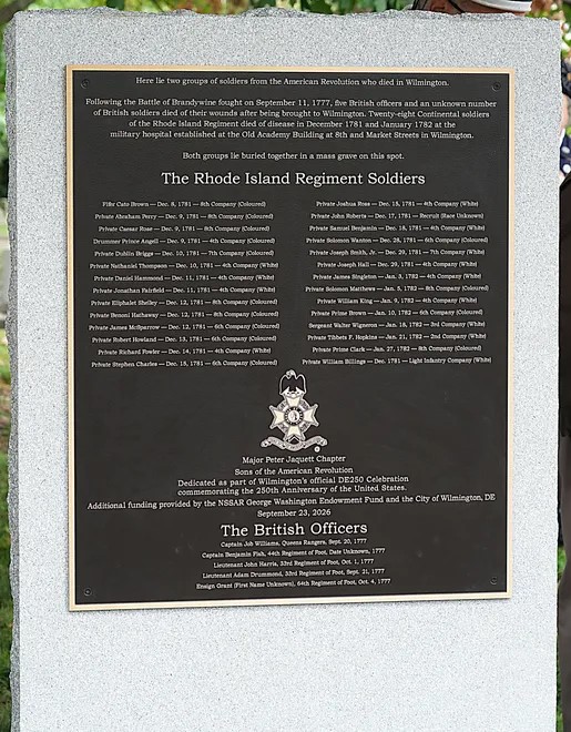 Patriot Grave Marking - Rhode Island Regiment